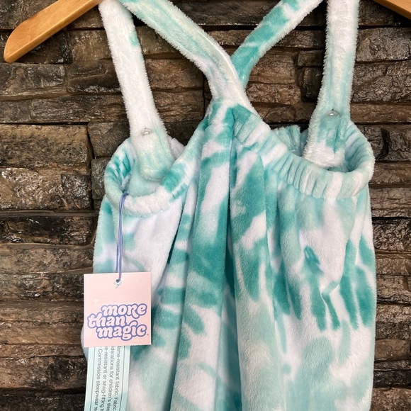 Turquoise Tie-Dye towel/robe Wrap Dress - Picture 3 of 11